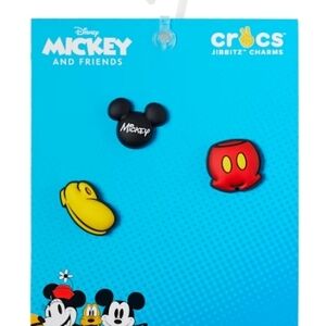 Disney Mickey and Friends Jibbitz Charms - Black, Yellow, Red